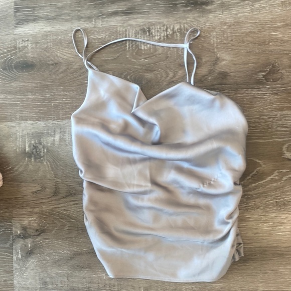 Abercrombie & Fitch Tops - Abercrombie and fitch woman’s small silver cowel neck top!